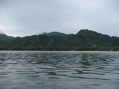 View of the Island from the Lagoon